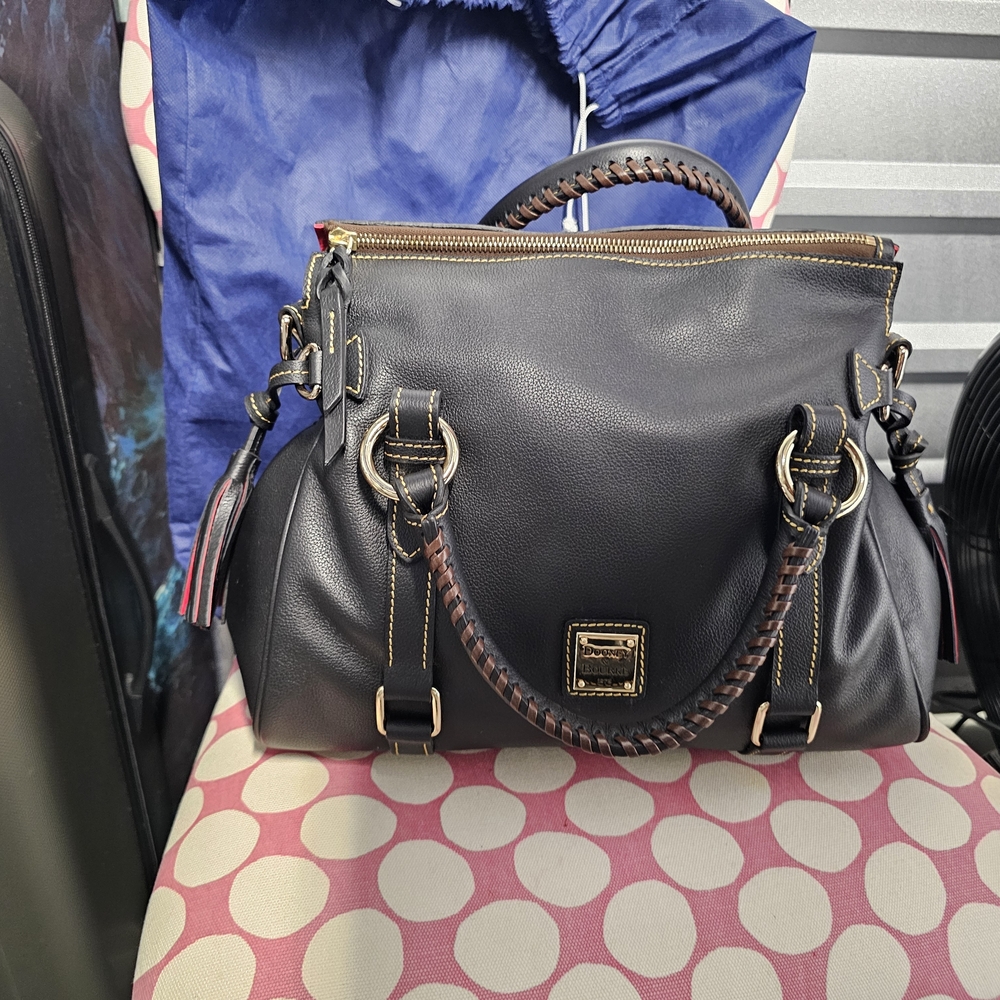 Dooney & Bourke Dark Leather Satchel